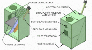 Conteneur de service de 120 ou 240Kg